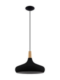 Eglo Sabinar black pendant ceiling light 40cm (British brand)