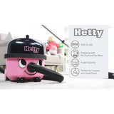 Hetty pink cylinder vacuum cleaner (British brand)