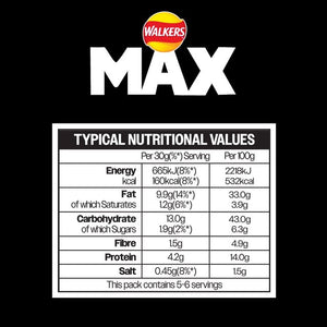 Walkers Max Strong Nuts Chili & Lime 175g