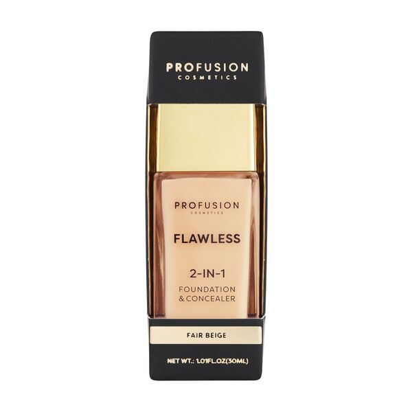Profusion Cosmetics 2-in-1 foundation in Fair Beige (British brand)
