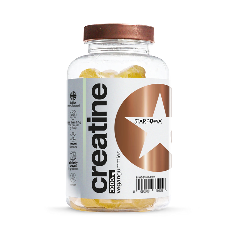 Starpowa Creatine 3000mg watermelon gummies 60 count, imported from the UK