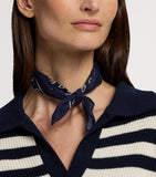 Ralph Lauren linen Art Deco neckerchief 40.5cm - British product