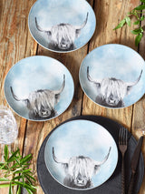 Next Teal Blue Hamish Side Plates Set of 4, 19cm Diameter- Buy online at McGrocer