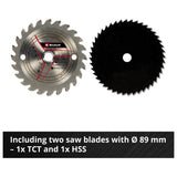 Einhell cordless mini circular saw 2.5Ah (British brand)