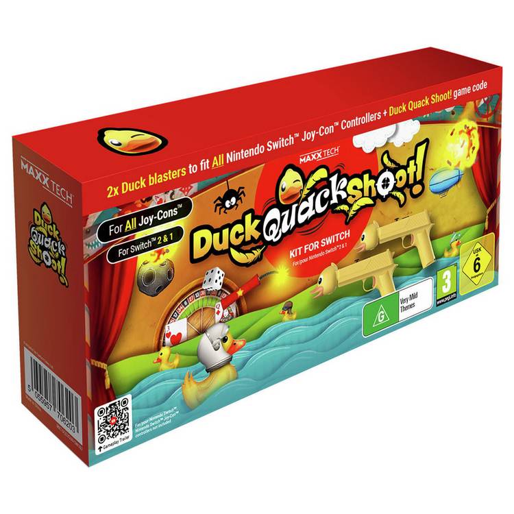 Maxx Tech Duck Quack Shoot Kit for Nintendo Switch (British brand)