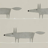 Scion Mr Fox grey wallpaper roll, UK version