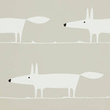 Scion Mr Fox on Snow Grey wallpaper - British product