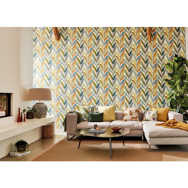 Scion Hikkaduwa Spiced Pear tropical wallpaper - British product