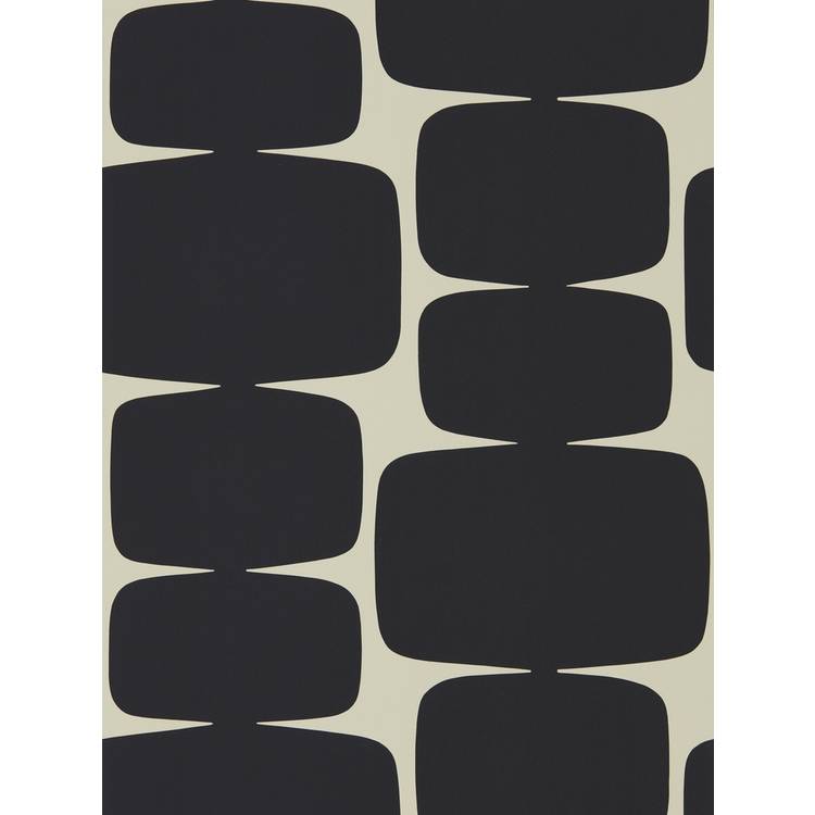 Scion oversized abstract black wallpaper, UK version