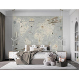 Walltastic Map of the World kids wall mural, UK version