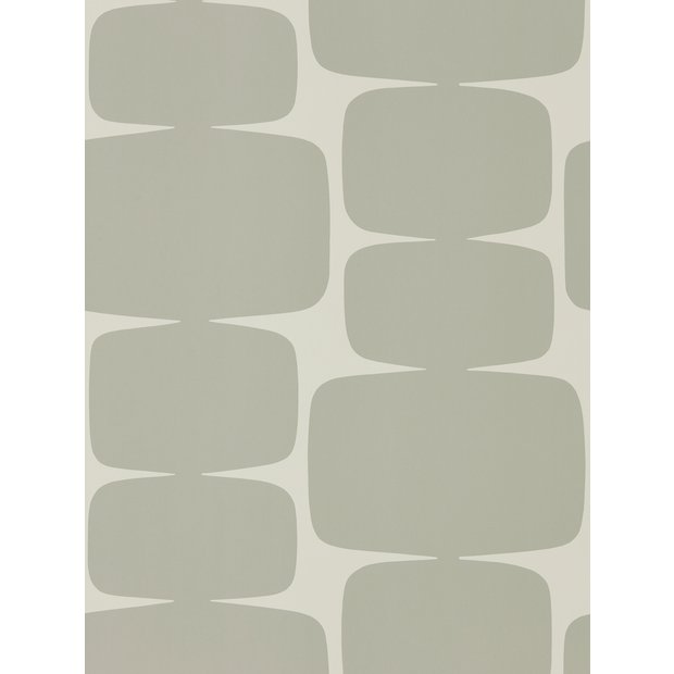 Scion oversized abstract cream wallpaper roll, UK version
