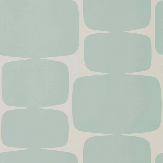 Scion Lokho Mist Blue wallpaper roll - British product
