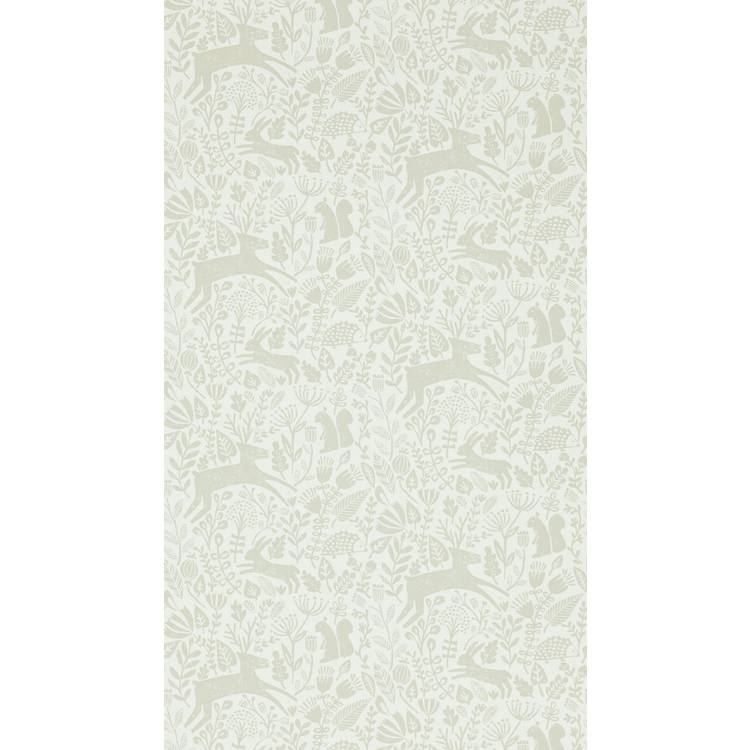 Scion Kelda Pebble Grey wallpaper roll, UK version