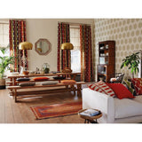 Scion Kimi Chilli Stone Green matte wallpaper, imported from the UK