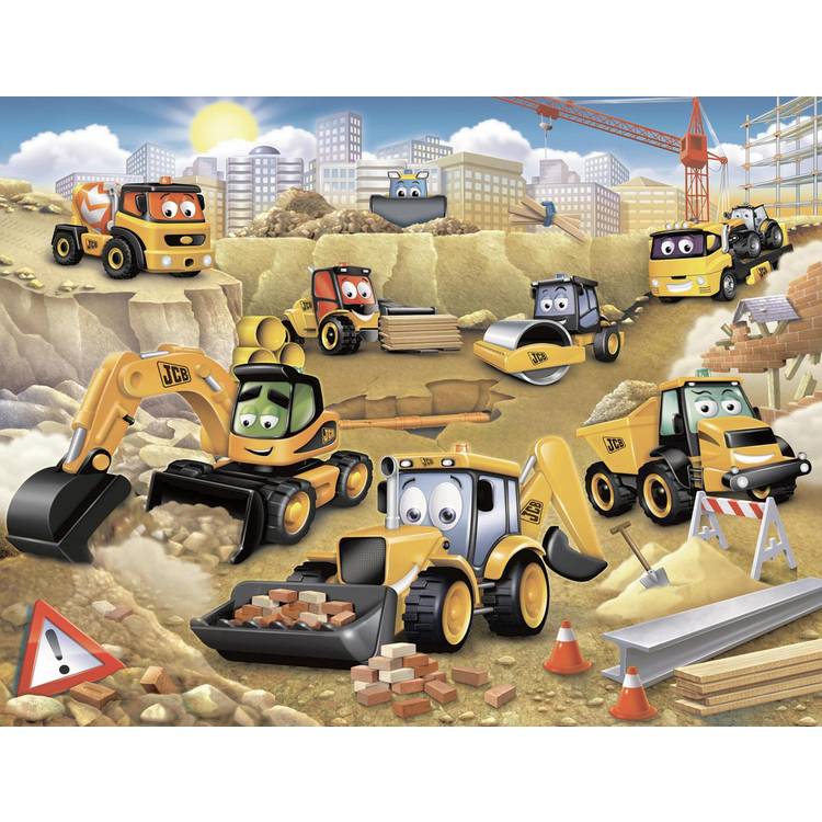 Walltastic JCB kids wall mural 8ft x 10ft, UK version