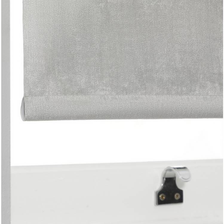 Argos Home crushed velvet white blackout blind 90cm, UK version