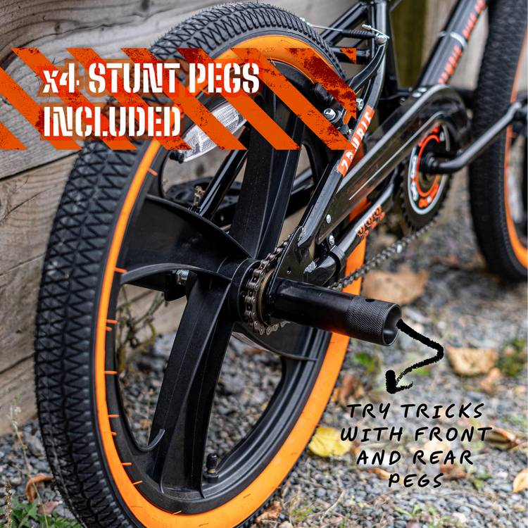 Zombie BMX Bike Black/Orange 20 inch - British product