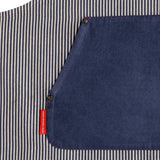 Sebastian Conran woven stripe cotton apron with pockets - British product