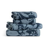 Habitat Foliage 4-piece towel bale in navy (British brand)