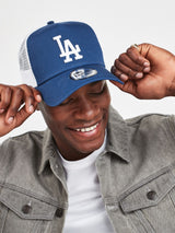 Next New Era Los Angeles Dodgers Blue/White Clean A-Frame Trucker Cap- Buy online at McGrocer