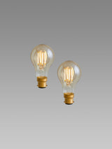 Next 2 Pack 4W LED BC Retro GLS Light Bulbs- Buy online at McGrocer