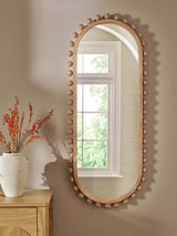 Next Light Natural Wood Bobbin Full Length Wall Mirror- Buy online at McGrocer