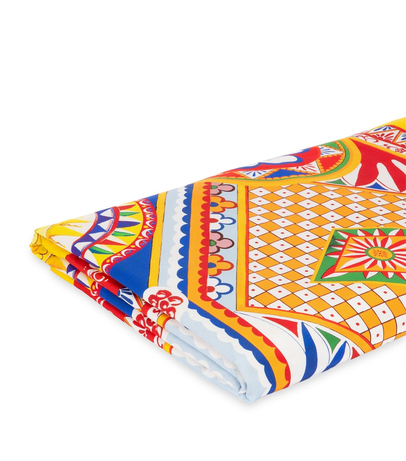 Dolce&Gabbana silk quilt Majolica print 140cm x 180cm, imported from the UK