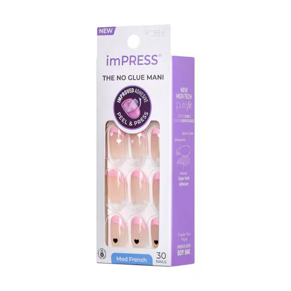 Kiss press-on nails French Manicure 30 Pieces, UK version