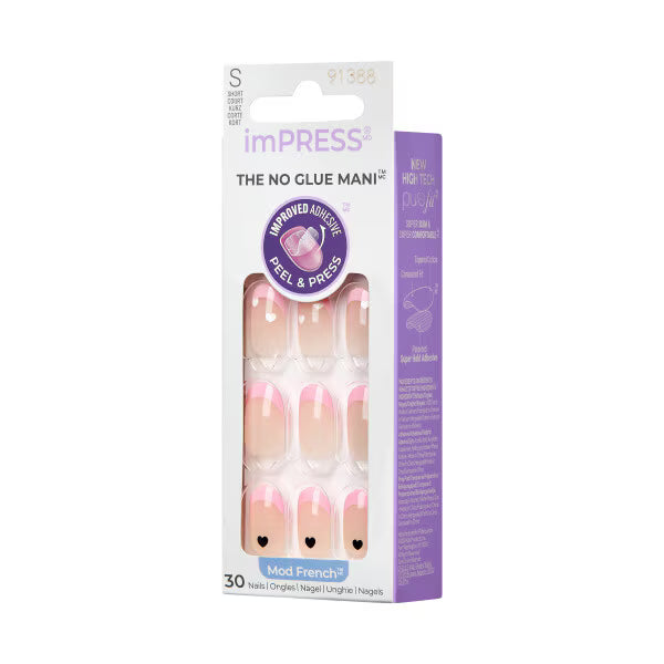 Kiss press-on nails French Manicure 30 Pieces, UK version