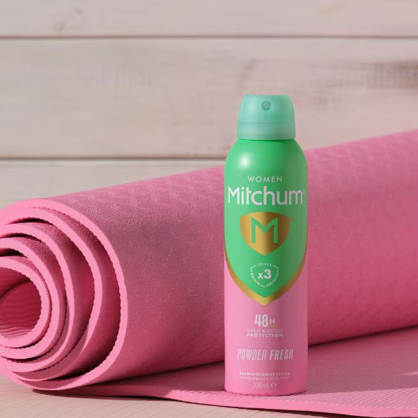 Mitchum anti-perspirant spray Powder Fresh 200ml, imported from the UK