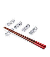 Harrods Baccarat Swing Chopsticks Holders Crystal Tableware Set of 5- Buy online at McGrocer