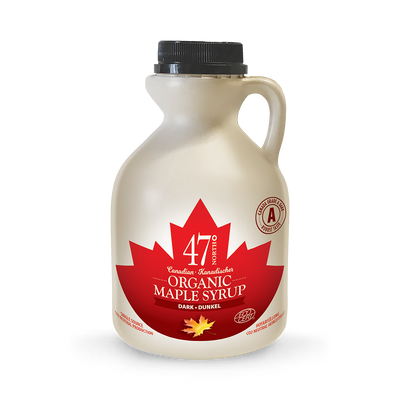Holland & Barrett 47° North Canadian Organic Maple Syrup Single Source Grade A Dark Robust 500ml- Buy online at McGrocer