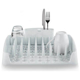 Argos Minky Plastic Dish Rack With Caddy White (H10.9 x W33.8 x D41.2 cm)- Buy online at McGrocer