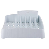 Minky plastic dish rack white with caddy - British product
