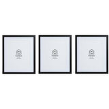 Habitat picture frames set of 3 black mixed sizes (British brand)