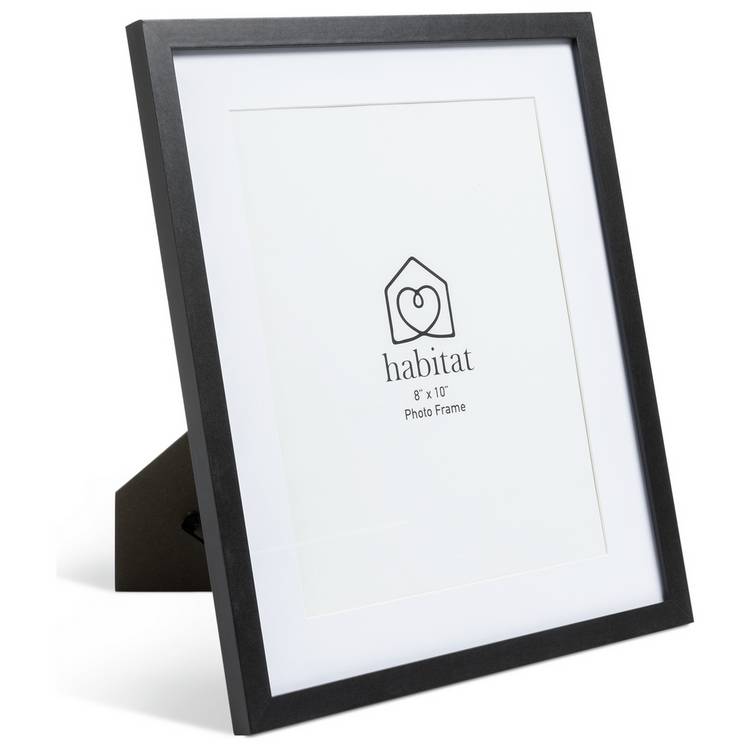 Habitat picture frames set of 3 black mixed sizes (British brand)