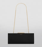 Saint Laurent leather clutch bag with chain strap - British product