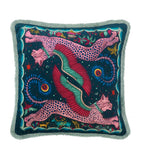 Emma J Shipley Velvet Lynx cushion 46cm x 46cm - British product