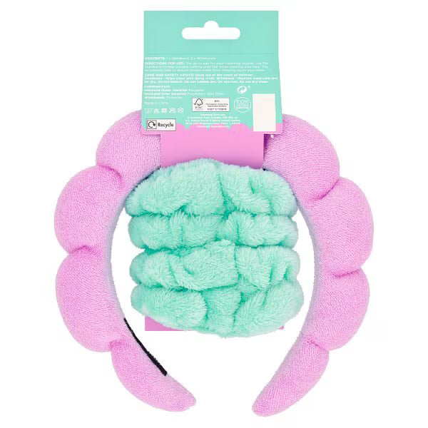 Superdrug microfibre headband and wristband set 58g (British brand)