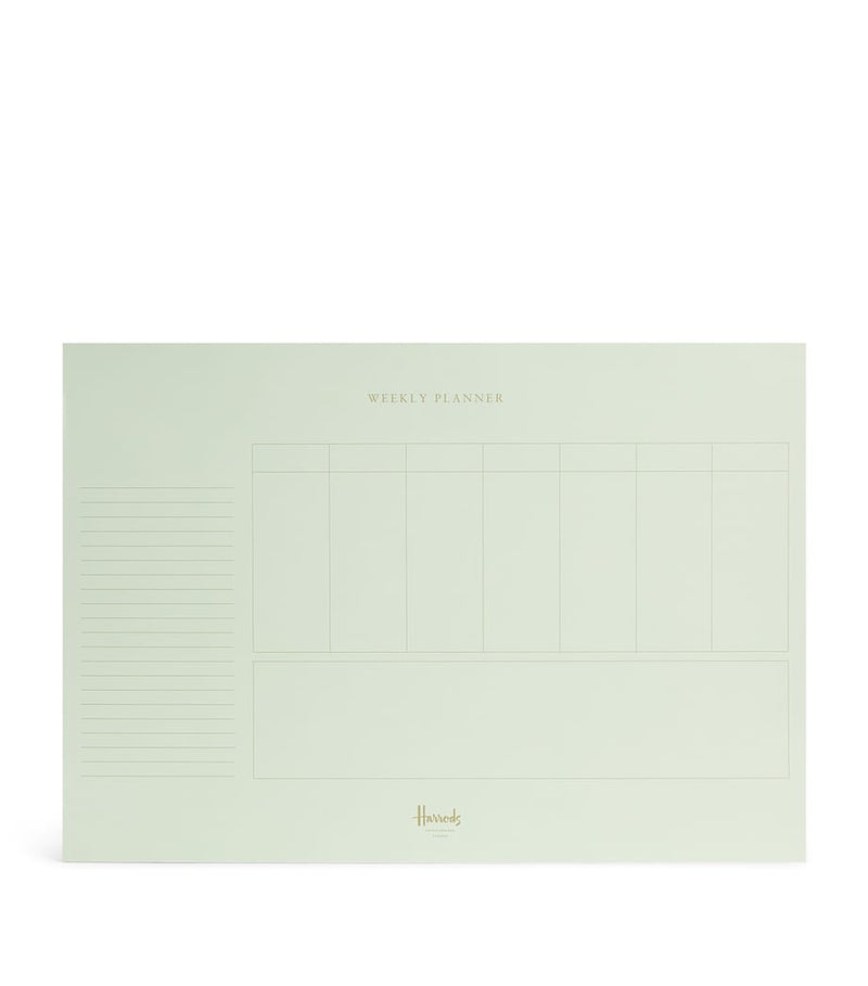 Harrods A3 weekly planner, UK version