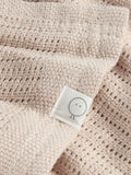 MORI cellular baby blanket biscuit brown 70x100cm, UK version