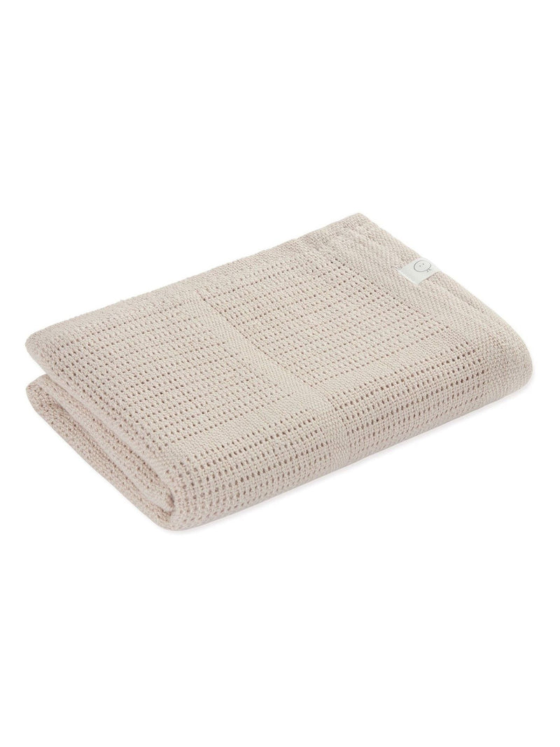 MORI cellular baby blanket biscuit brown 70x100cm, UK version
