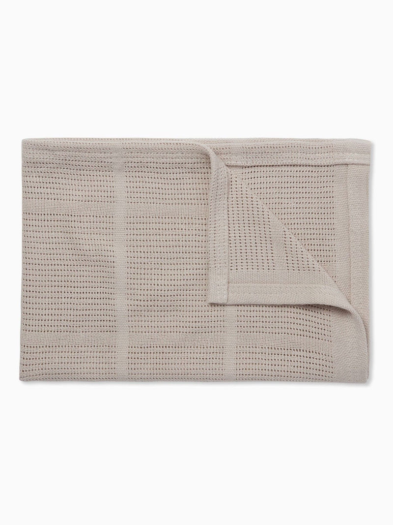 MORI cellular baby blanket biscuit brown 70x100cm, UK version