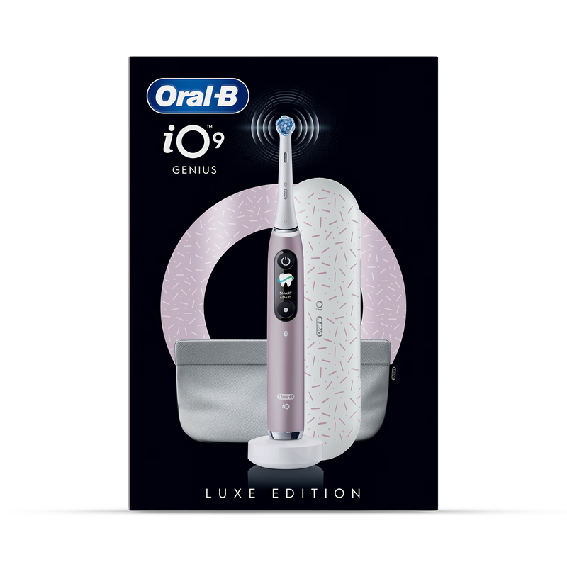 Oral-B iO 9 Special Edition Rose Quartz electric toothbrush, UK version