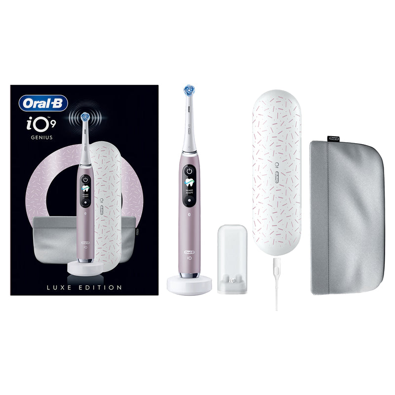 Oral-B iO 9 Special Edition Rose Quartz electric toothbrush, UK version