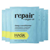 Superdrug Hask Argan Oil Repairing Deep Conditioner for Damaged Hair 50ml 5 Pack- Buy online at McGrocer