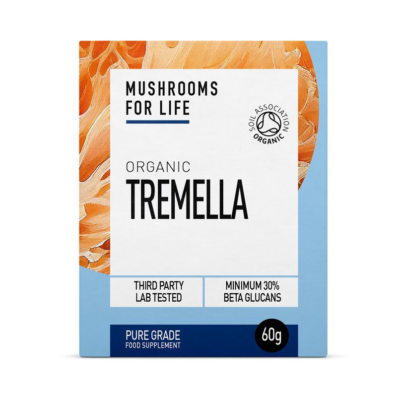 Mushrooms For Life tremella extract powder 60g, imported from the UK