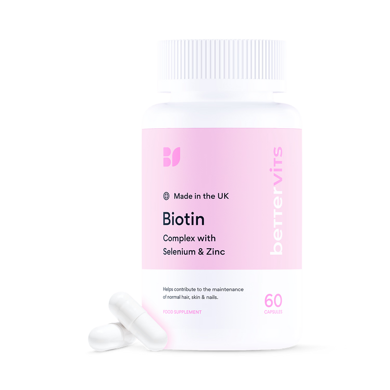 Bettervits Biotin Complex 60 capsules (British brand)