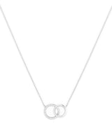 Harrods Astrid & Miyu White Gold and Topaz Orbit Pendant Necklace 38cm- Buy online at McGrocer