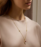 Boodles Motherhood necklace pink tourmaline moonstone diamonds, UK version